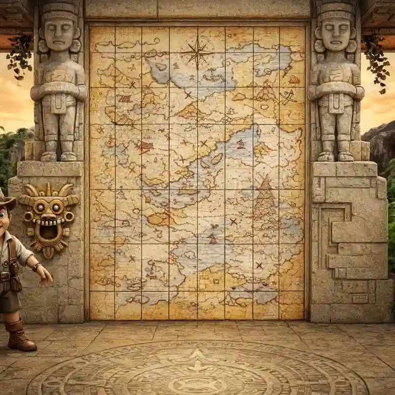 Gonzo Treasure Map Slot Game by jiliph
